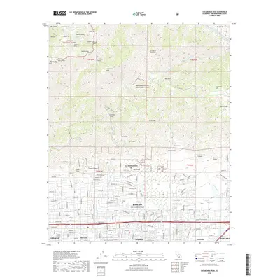 2018 Map of Cucamonga Peak, 2018 Print