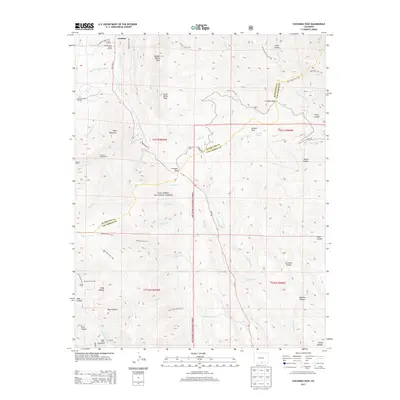 2013 Map of Cucharas Pass, 2013 Print