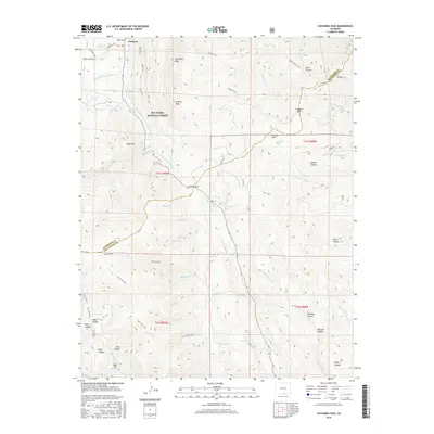 2016 Map of Cucharas Pass, 2016 Print