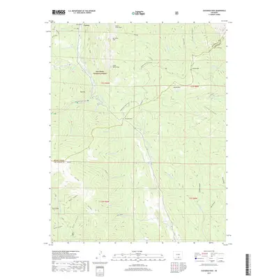 2019 Map of Cucharas Pass, 2019 Print