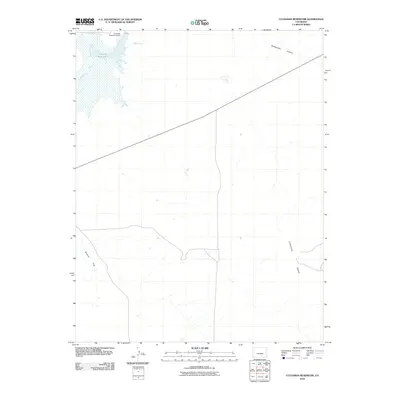 2010 Map of Cucharas Reservoir, 2010 Print