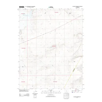 2013 Map of Cucharas Reservoir, 2013 Print