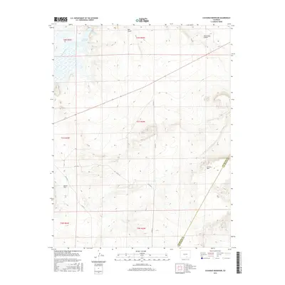 2016 Map of Cucharas Reservoir, 2016 Print