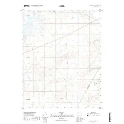 2019 Map of Cucharas Reservoir, 2019 Print