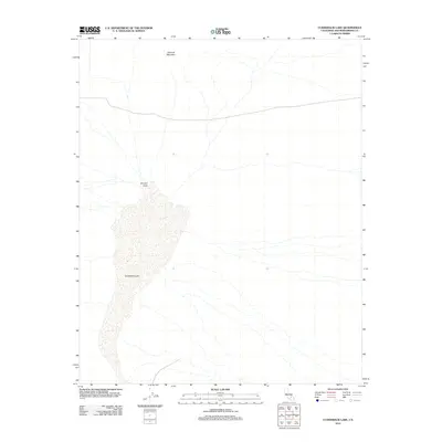 2012 Map of Cuddeback Lake, 2012 Print