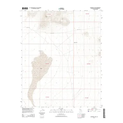 2015 Map of Cuddeback Lake, 2015 Print