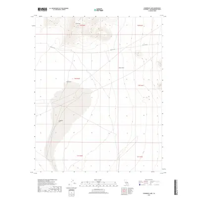 2018 Map of Cuddeback Lake, 2018 Print