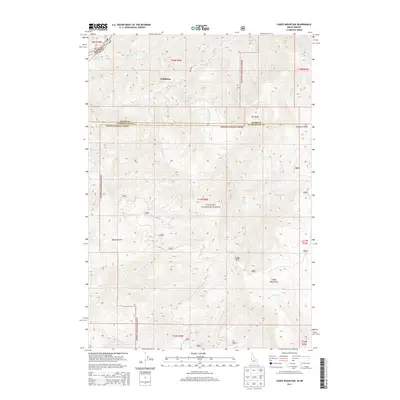 2013 Map of Cuddy Mountain, 2013 Print