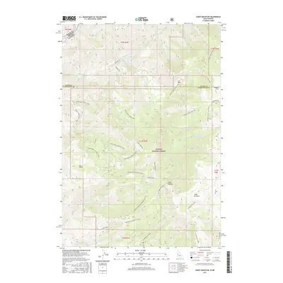 2017 Map of Cuddy Mountain, 2017 Print