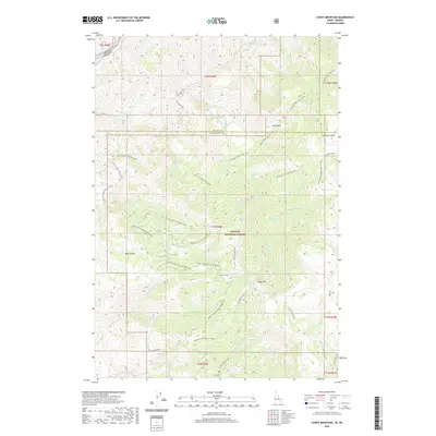 2020 Map of Cuddy Mountain, 2020 Print