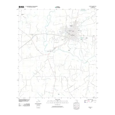 2010 Map of Cuero, 2010 Print