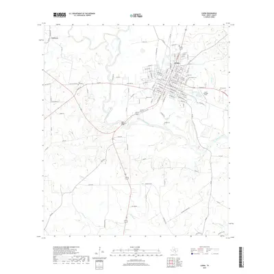 2019 Map of Cuero, 2019 Print