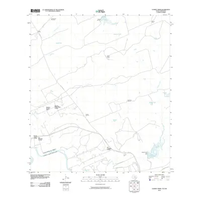 2010 Map of Cuervo Creek, 2010 Print