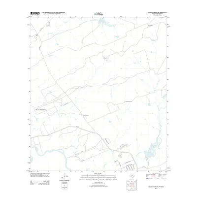 2013 Map of Cuervo Creek, 2013 Print