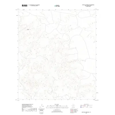 2019 Map of Cuesta Del Burro East, 2019 Print