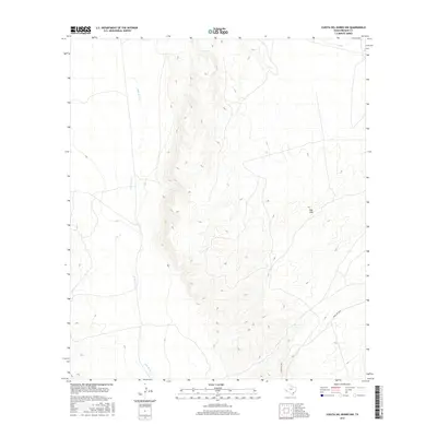 2016 Map of Cuesta Del Burro NW, 2016 Print