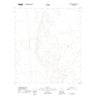 2019 Map of Cuesta Del Burro NW, 2019 Print