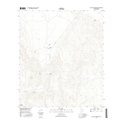 2016 Map of Cuesta Del Burro West, 2016 Print