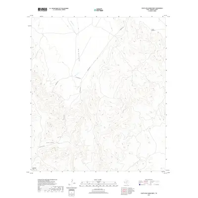2019 Map of Cuesta Del Burro West, 2019 Print