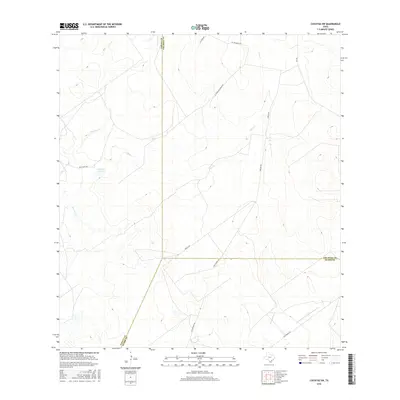 2016 Map of Cuevitas SW, 2016 Print