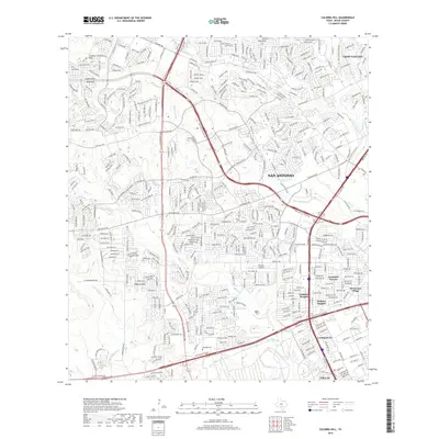 2019 Map of Culebra Hill, 2019 Print