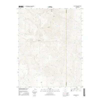 2016 Map of Culebra Peak, 2016 Print