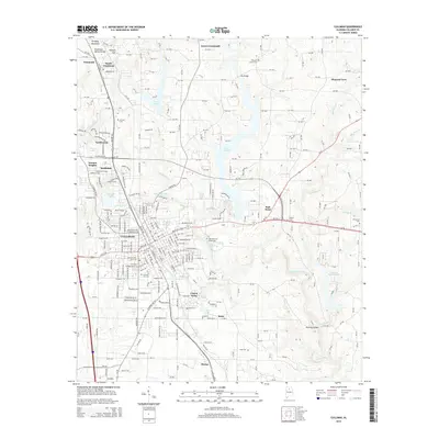 2014 Map of Cullman, 2014 Print
