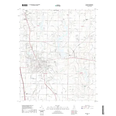 2018 Map of Cullman, 2018 Print