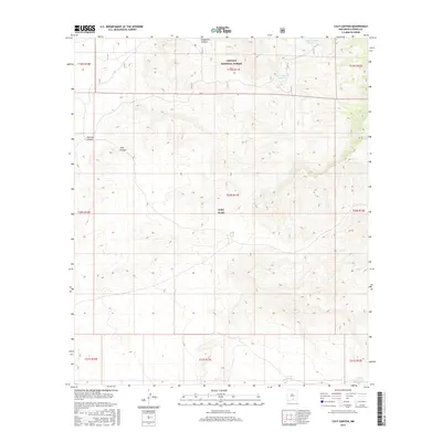 2017 Map of Culp Canyon, 2017 Print