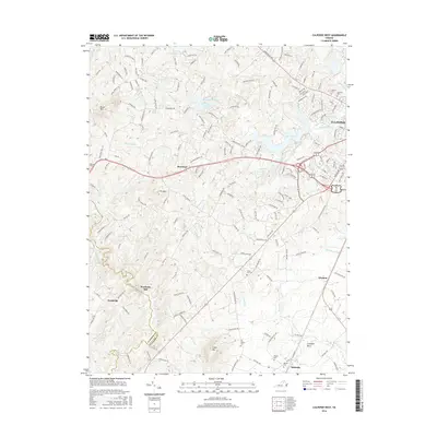 2016 Map of Culpeper West, 2016 Print