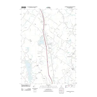 2011 Map of Cumberland Center, 2011 Print