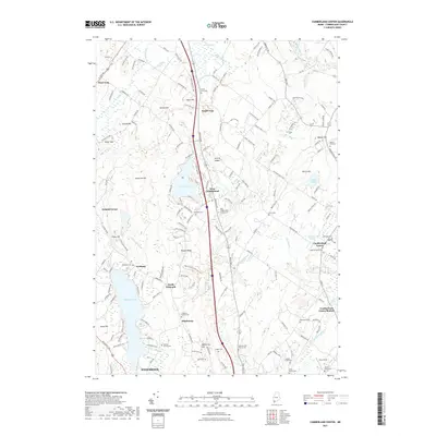 2021 Map of Cumberland Center, 2021 Print