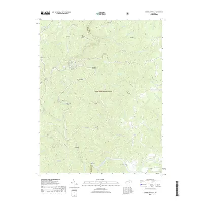 2019 Map of Cumberland Falls, 2019 Print
