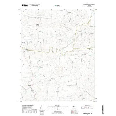 2019 Map of Cumberland Furnace, 2019 Print
