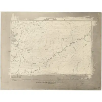 1899 Map of Cumberland I.SE, 1901 Print