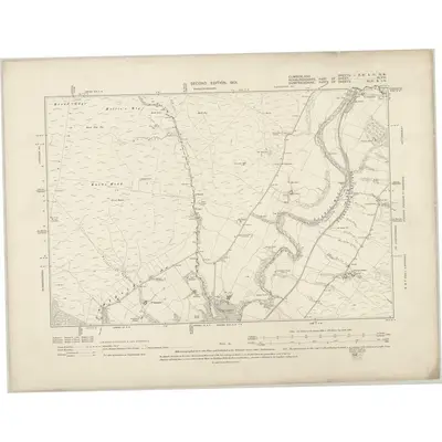 1899 Map of Cumberland I.SW & III.NW, 1901 Print