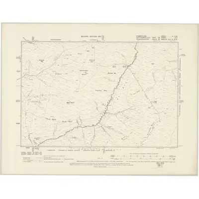 1899 Map of Cumberland II.NW, 1901 Print