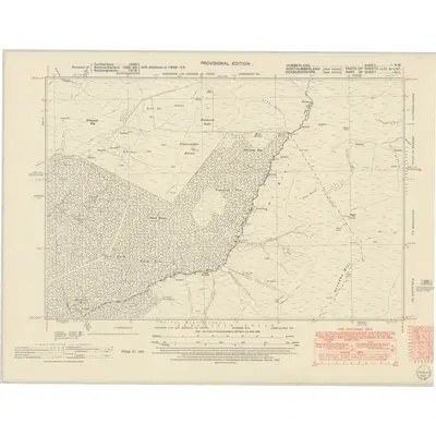 1948 Map of Cumberland II.NW, 1952 Print