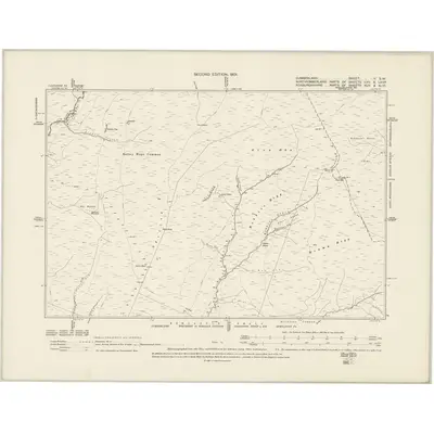 1899 Map of Cumberland II.SW, 1901 Print