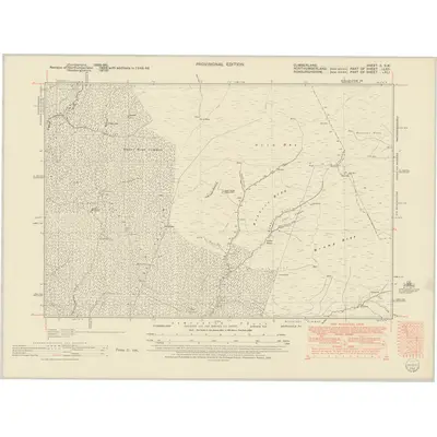 1948 Map of Cumberland II.SW, 1952 Print