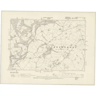 1899 Map of Cumberland IIa.SE & III.SW, 1901 Print
