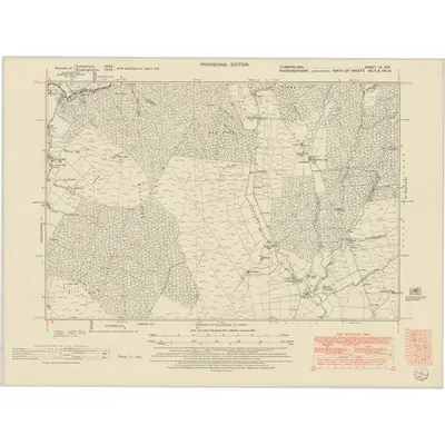 1947 Map of Cumberland III.NE, 1951 Print