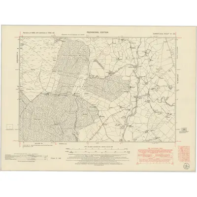 1948 Map of Cumberland III.SE, 1951 Print