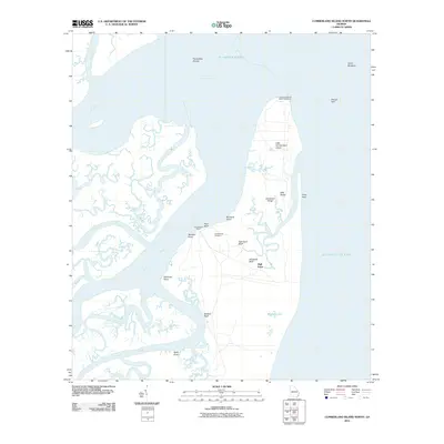 2011 Map of Cumberland Island North, 2011 Print