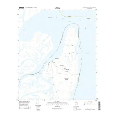 2014 Map of Cumberland Island North, 2014 Print