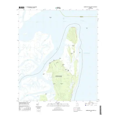 2017 Map of Cumberland Island North, 2017 Print