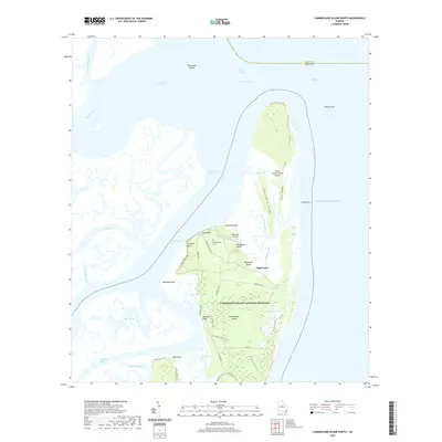 2020 Map of Cumberland Island North, 2020 Print