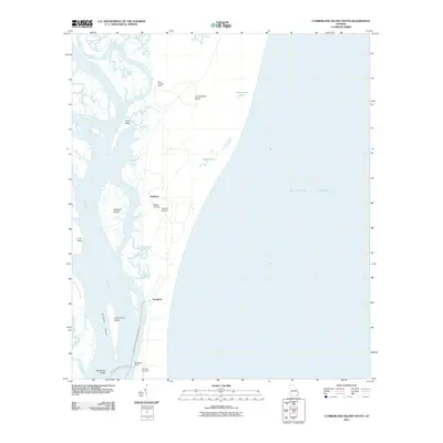 2011 Map of Cumberland Island South, 2011 Print