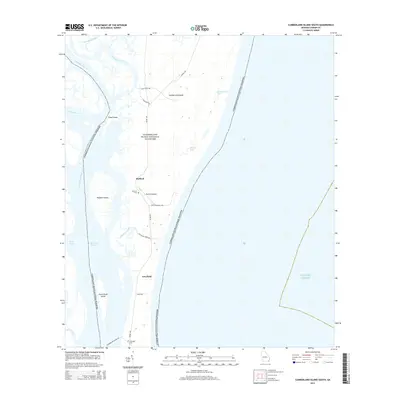 2014 Map of Cumberland Island South, 2014 Print