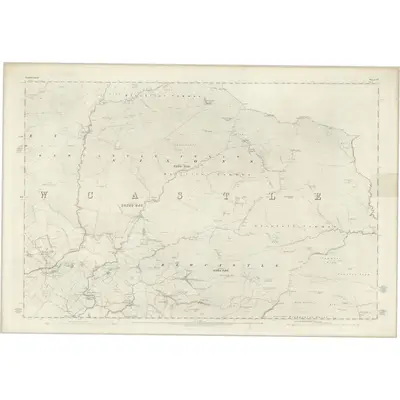 1863 Map of Cumberland IV, 1868 Print